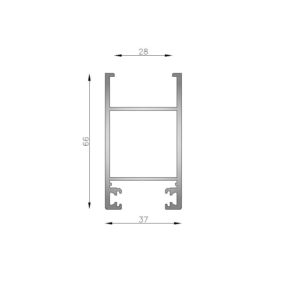 Parante lateralde Hoja corte a 90�