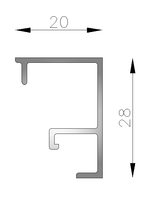Contravidrio recto VS