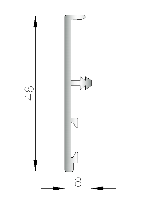 Contramarco aluminio-madera