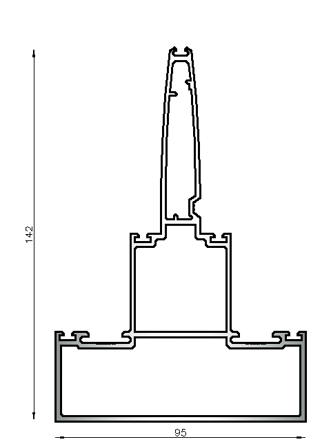 Columna piel de vidrio 
