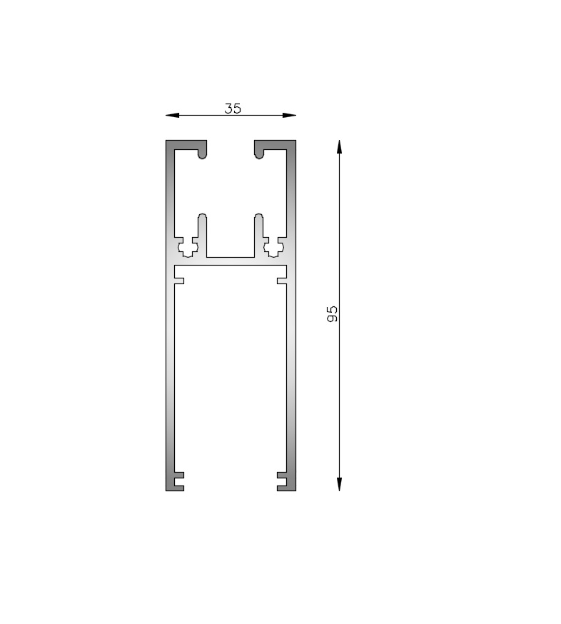 Umbral vidrio templado