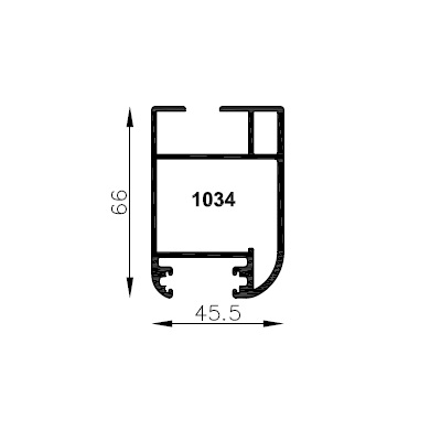 Parante lateral hoja 90� vs - Bronce