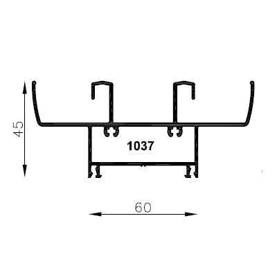 Umbral y dintel marco 90� - Anodizado Natural