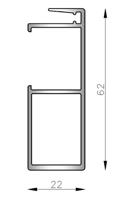 Parante central reforzado minimalista DVH