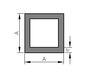 Tubo rectangular 30x12x1.5  