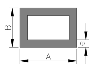 Tubo rectangular 38x25x1.5  