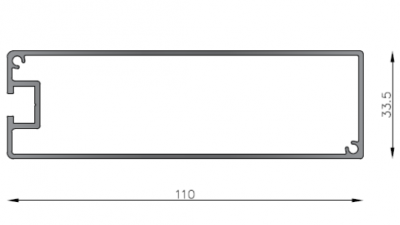 Revestimiento parante parasol 110 mm
