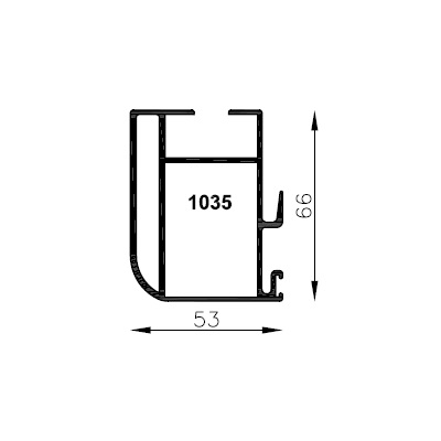 PARANTE CENTRAL HOJA 90� VS